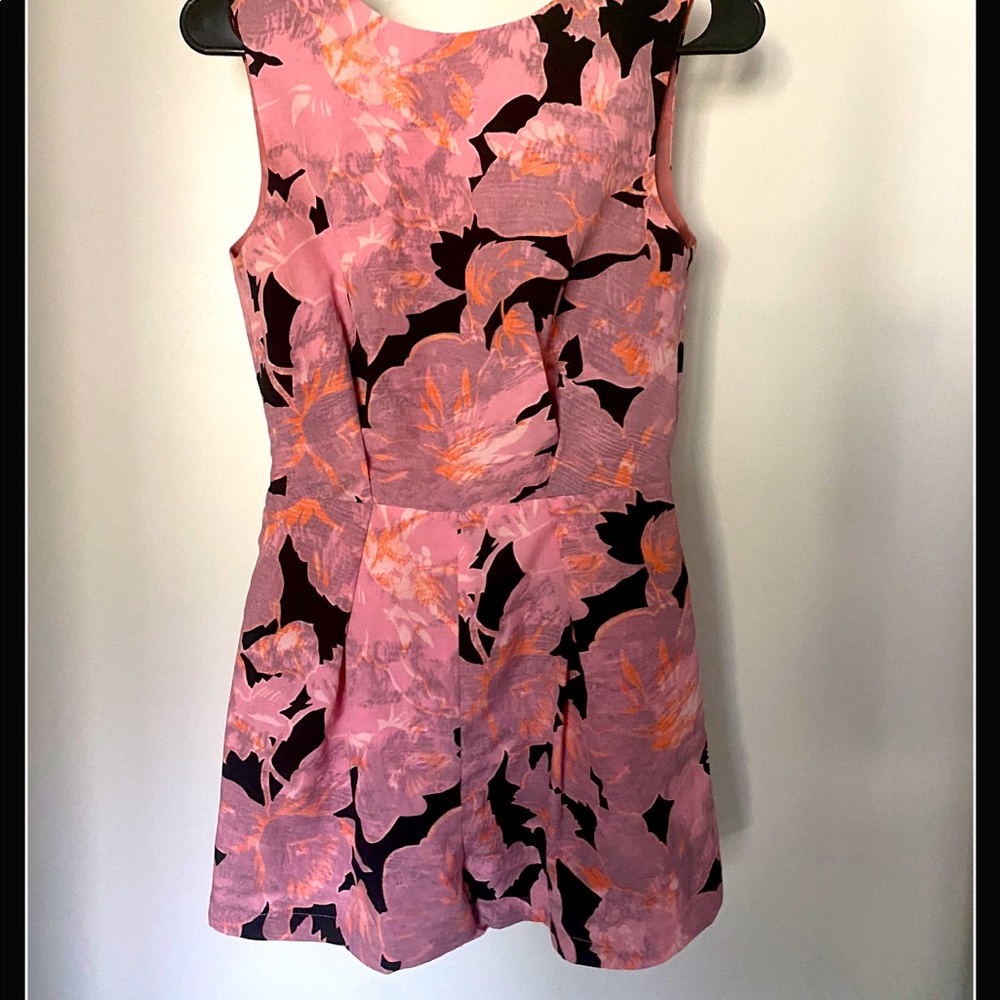 Topshop Sleeveless Floral Romper
